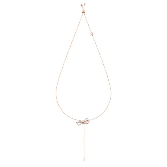 PRICED2SELL!! Authentic Swarovski, Necklace (MATCHING BOW RING ALSO AVAILABLE) - Picture 2 of 4